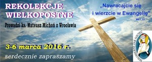 WIELKI POST rekolekcje baner www